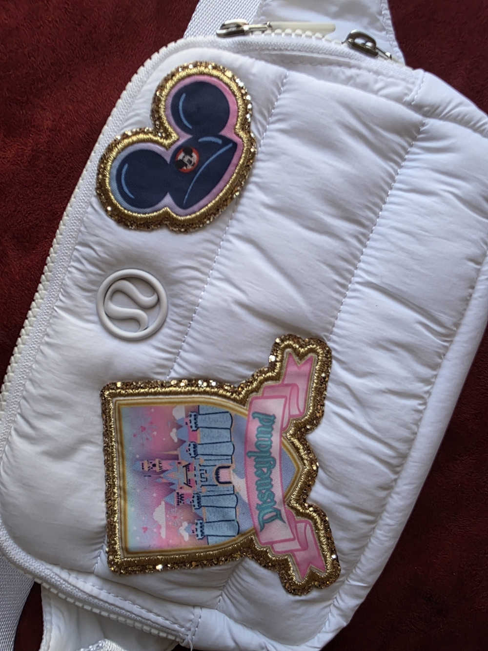 Lululemon Belt Bag With Stoney Clover Disneyland Patches